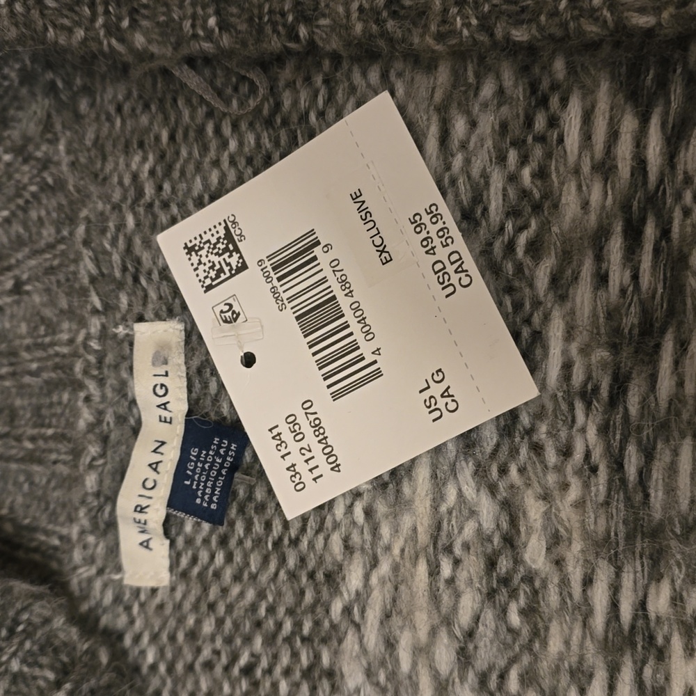 Oversized Fair Isle Open Cardigan - Picture 8 of 9